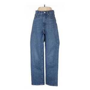 Madewell Perfect Vintage Wide-Leg Jeans – Size 25 Tall – Medium Wash (DM6552)